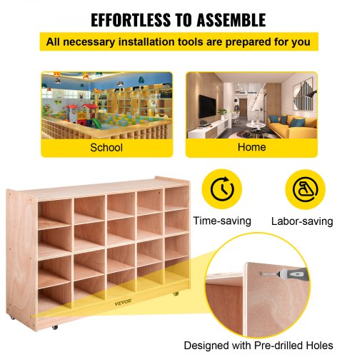 Cubby Mobile Tray Storage Cabinet 20Compartment Cubby Storage Shelf Cubby