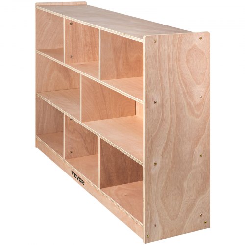 Classroom Storage Cabinet Plywood 8Section Preschool Storage Shelves 36