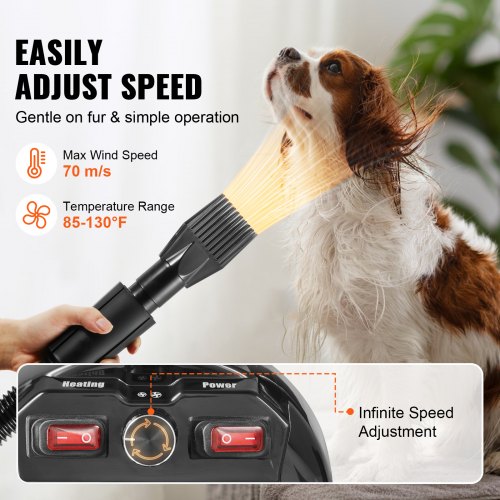 Dog Dryer 2800W43HP Dog Blow Dryer Pet Grooming Dryer with Adjustable