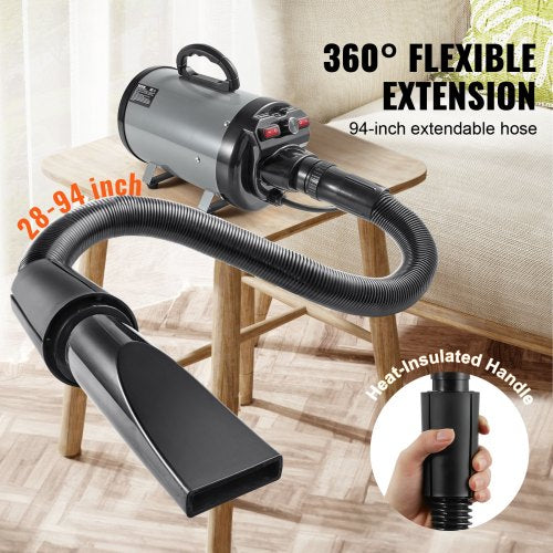 Dog Dryer 2800W43HP Dog Blow Dryer Pet Grooming Dryer with Adjustable