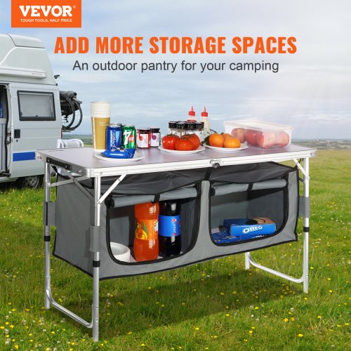 Camping Kitchen Table Quick setup Folding Camping Table with A Carrying