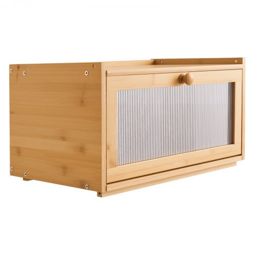 Bread Box for Kitchen Counter Large Capacity Bamboo Bread Storage