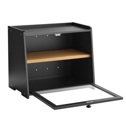 Double Layer Bread Box for Kitchen Counter Large Capacity Bamboo Bread