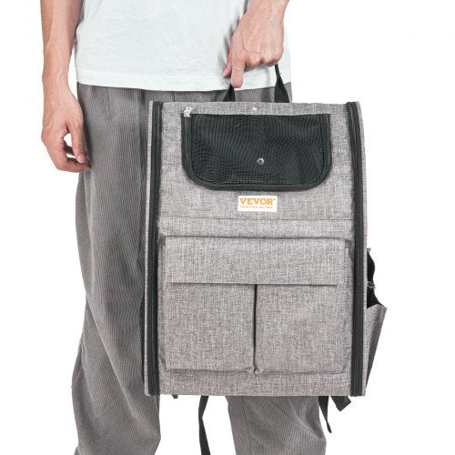 Rolling Pet Carrier Backpack with Removable Wheels for Under 18LBS Large