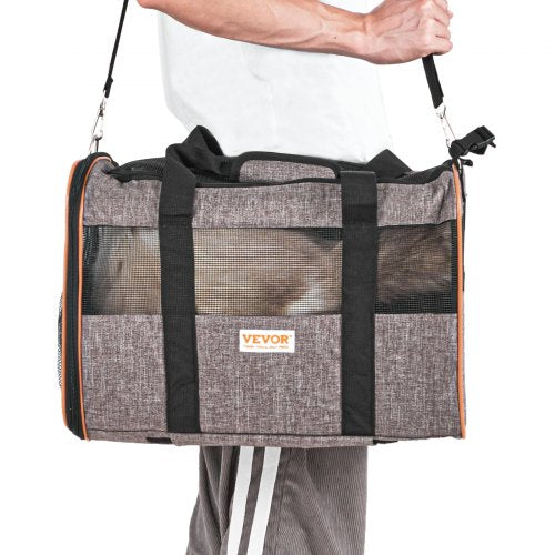 Cat Carrier with Wheels Airline Approved Rolling Pet Carrier with Wheels