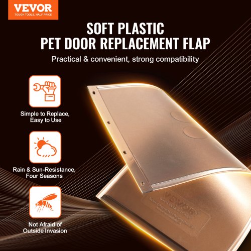 Pet Door Replacement Flap Compatible with Flap Pet Doors Measures 825 x