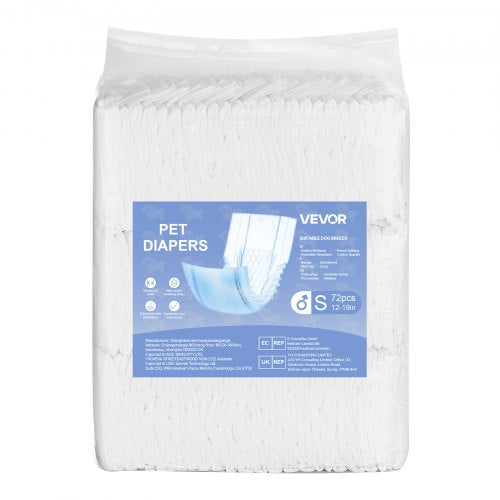 Disposable Male Dog Diapers Super Absorbent Male Dog Wraps 360 °
