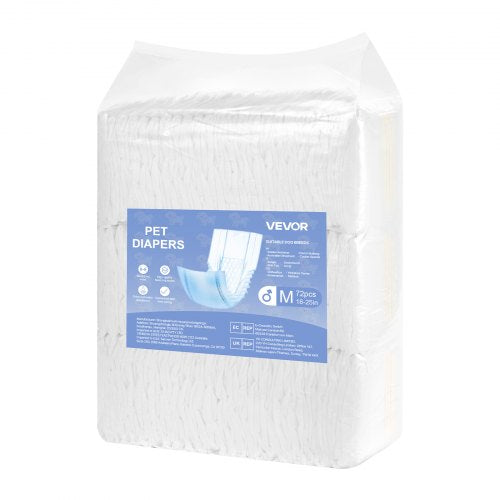 Disposable Male Dog Diapers Super Absorbent Male Dog Wraps 360 °