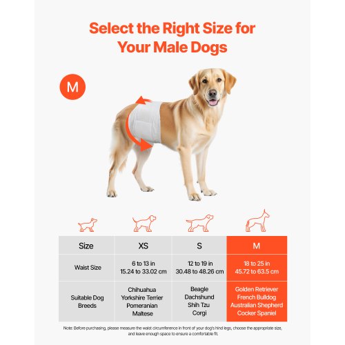 Disposable Male Dog Diapers Super Absorbent Male Dog Wraps 360 °