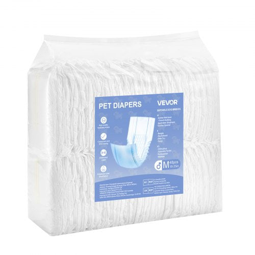 Disposable Male Dog Diapers Super Absorbent Male Dog Wraps 360 °