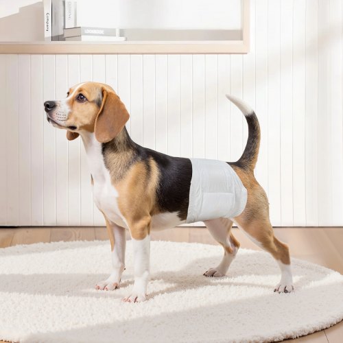Disposable Male Dog Diapers Super Absorbent Male Dog Wraps 360 °