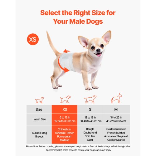Disposable Male Dog Diapers Super Absorbent Male Dog Wraps 360 °