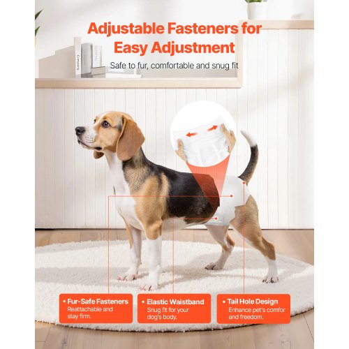 Disposable Dog Diapers Super Absorbent Female Dog Diapers 360° LeakProof