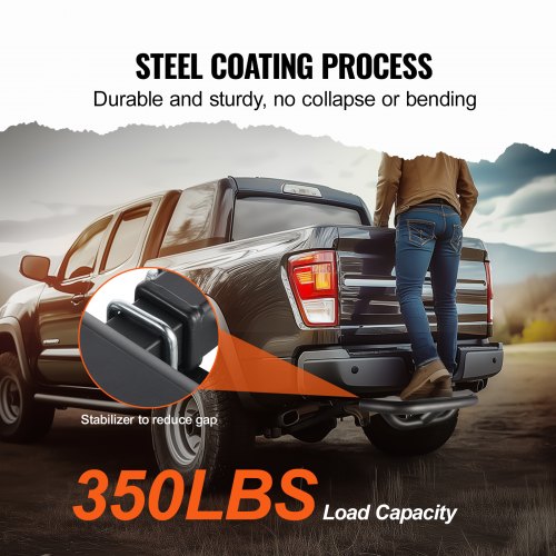 Hitch Step for 2 Inch Receiver Strong Steel Construction with 350 LBS Load