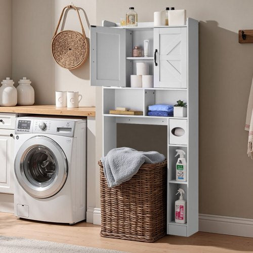 Over The Toilet Storage Cabinet 6614 in Height Bathroom Storage Organizer