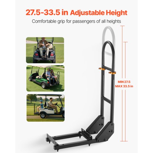 Golf Cart Grab Bar 177 x 93 x 35.6 Inch Compatible with Most Golf Carts