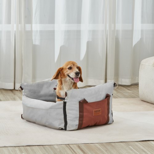 Dog Car Seat Waterproof Dog Booster Seat for Car with Side Handles