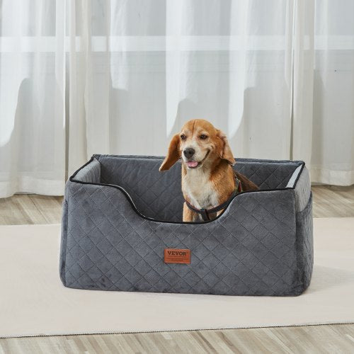 Dog Car Seat Dog Booster Seat for Car with A Storage Pocket Pet Car Seat