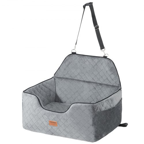 Dog Car Seat Dog Booster Seat for Car with A Storage Pocket Pet Car Seat