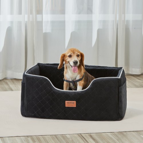 Dog Car Seat Dog Booster Seat for Car with A Storage Pocket Pet Car Seat