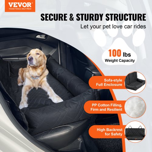 Dog Car Seat Waterproof Dog Booster Seat for Car Pet Car Seat with ClipOn