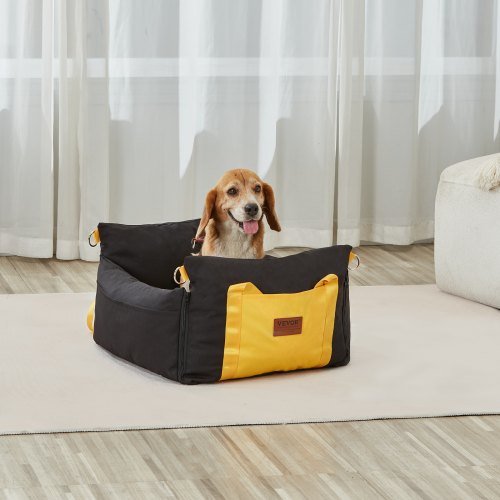 Dog Car Seat Waterproof Dog Booster Seat for Car with Side Handles