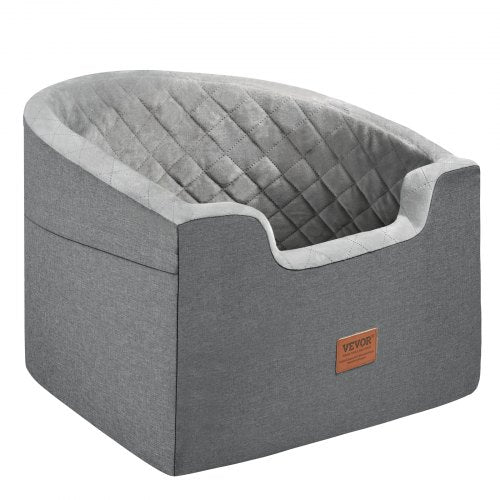 Dog Booster Car Seat Pet Car Seat for Small Medium Dog up to 55 lbs Gray