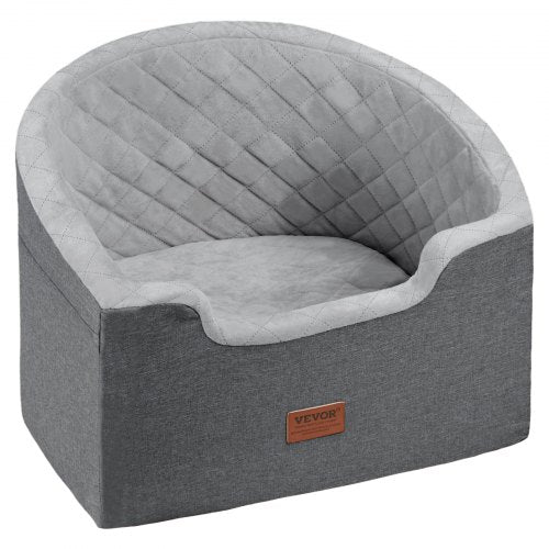 Dog Booster Car Seat Pet Car Seat for Small Medium Dog up to 55 lbs Gray