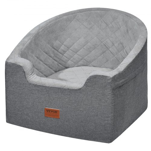 Dog Booster Car Seat Pet Car Seat for Small Medium Dog up to 55 lbs Gray