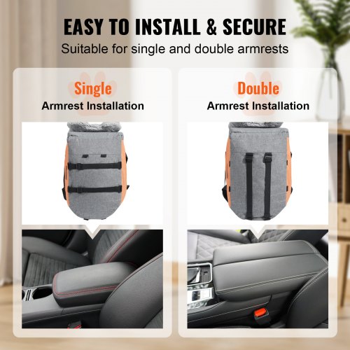 Console Dog Car Seat Center Console Dog Booster Seat for Small Dog Pet Car