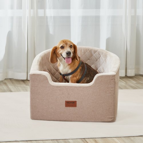 Dog Car Seat Waterproof Dog Booster Seat for Car with A Storage Pocket