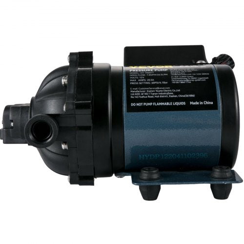 Washdown Pump 12V DC 7 GPM 60 PSI Max 10 FT Lift Self Priming Water