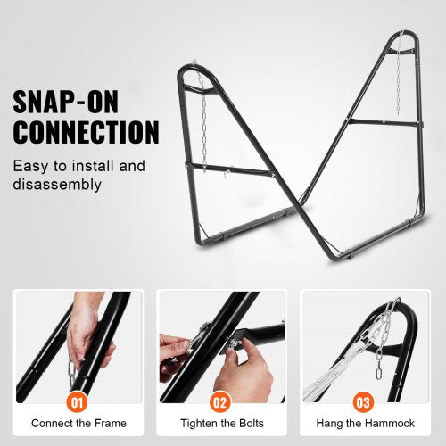 Universal 2 Person Hammock Stand Adjustable Heavy Duty 550 lbs Capacity