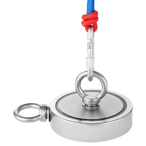 Magnet Fishing Kit 2000 LBS907 Kg DoubleSided Pulling Force Strong Magnet