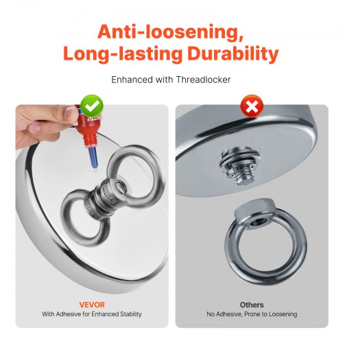 Magnet Fishing Kit 1300 LBS590 Kg SingleSided Pulling Force Strong Magnet