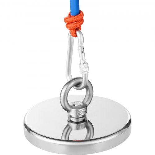 Magnet Fishing Kit 1300 LBS590 Kg SingleSided Pulling Force Strong Magnet
