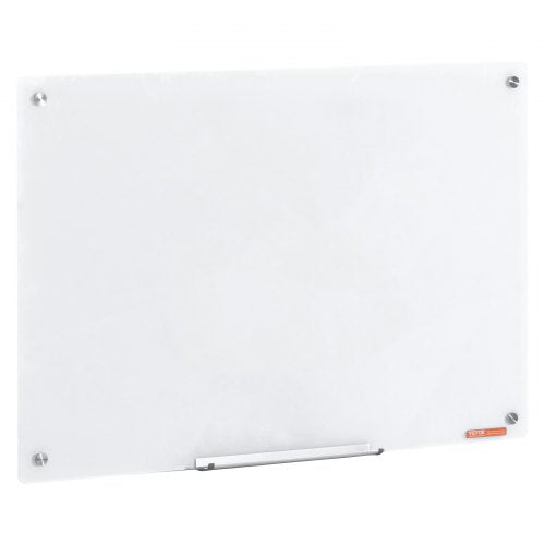 Magnetic Glass Whiteboard Dry Erase Board 36x24 WallMounted Large White