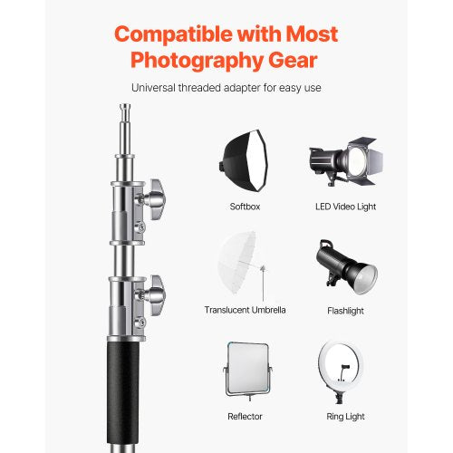 C Stand Max Height 1083 ft330 cm Stainless Steel Heavy Duty Photography