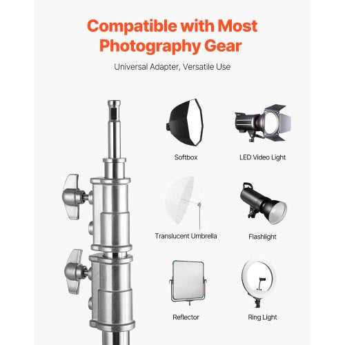 C Stand with Boom Arm Max Height 1083 ft330 cm Stainless Steel Heavy