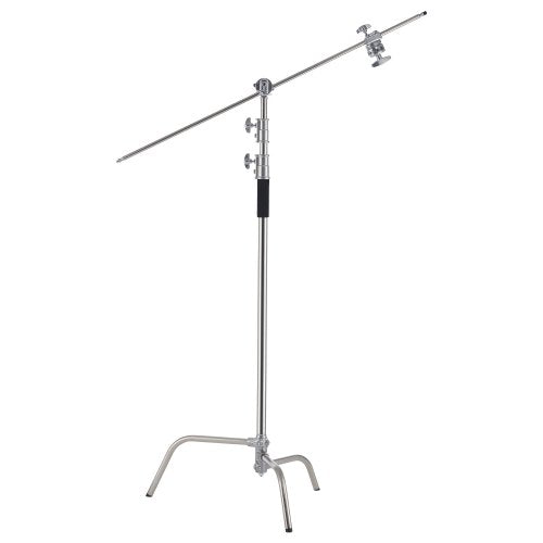 C Stand with Boom Arm Max Height 1083 ft330 cm Stainless Steel Heavy