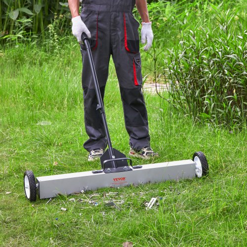 36Inch Magnetic Sweeper with Wheels 55 lbs Capacity with Telescoping