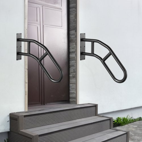 Handrails for Outdoor Steps 29 Length Wall Mount Safety Railings for 13