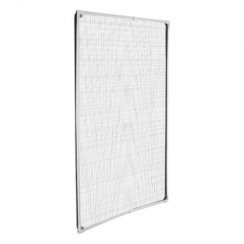 Magnetic Window Screen 58.27 x 39.17 inch PVC and Fiberglass Mesh White