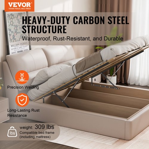 Bed Lift 59x79 in Compatible Extralarge Size 309 lbs Load Bearing DIY