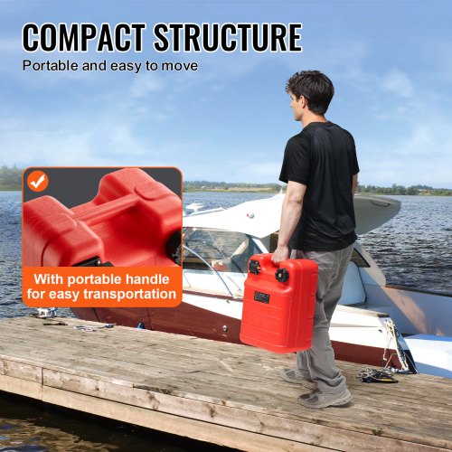 Marine Tank 634Gallon24L Marine Portable Tank Outboard Marine Boat