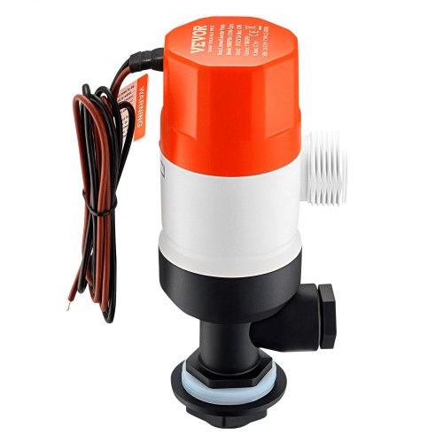 Livewell Pump for Boat 12V 1100 GPH Straight Livewell Aerator Pump with Dual