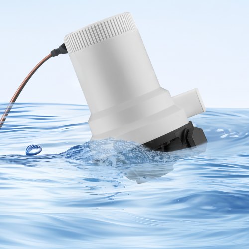 Livewell Pump for Boat 12V 1600 GPH Straight Livewell Aerator Pump with Dual