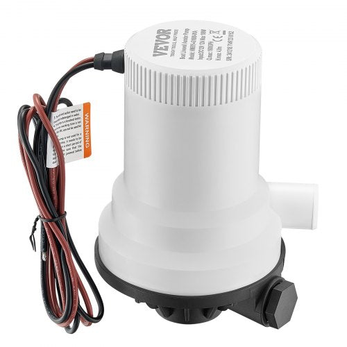 Livewell Pump for Boat 12V 1600 GPH Straight Livewell Aerator Pump with Dual