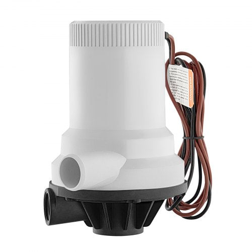 Livewell Pump for Boat 12V 1600 GPH Straight Livewell Aerator Pump with Dual