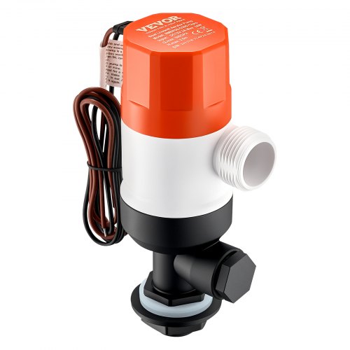 Livewell Pump for Boat 12V 500 GPH Straight Livewell Aerator Pump with Dual